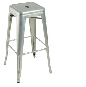 Historically Relevant French Bistro Metal Bar Stool