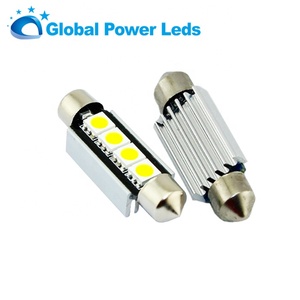 Ampoule <span class=keywords><strong>LED</strong></span> Festoon Canbus pour voiture, éclairage intérieur OBD sans erreur, 41mm 42mm 5050 4SMD - Product Image 1
