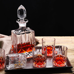 Carafe à whisky en cristal / Ensemble de carafe à whisky en cristal Coffrets cadeaux - Product Image 2