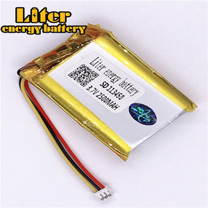 Socket 1.5-<span class=keywords><strong>3</strong></span> P 113450 2500 mah <span class=keywords><strong>3</strong></span>.7 V lipo battery Rechargeable solar li ion polymer lithium battery with PCM - Product Image 2
