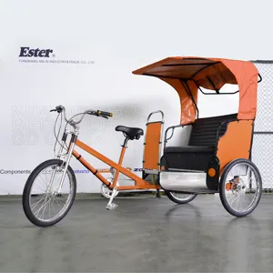 ESTERE di 3 Ruote Pedicab HA CONDOTTO Le Luci Più Colori Scelta, triciclo per adulti bike trike taxi
