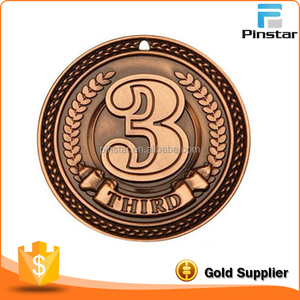 Die Coulée 3D Souvenir 3ème Nombre Métal Antique Défi Coin - Product Image 1