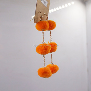 Último nuevo diseño hecho a mano hilo de seda pendientes de Cuentas 2017 - Product Image 5