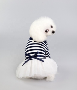 Heyri – robe à rayures pour animaux de compagnie, vêtements pour chiens, mignons, design à rayures, duveteux, chiot, chat, printemps été 2022 - Product Image 6