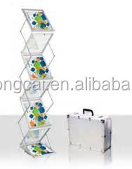 Acrylic <strong>Book</strong> Holder Advertising <strong>Display</strong> Stands FT Brochure Holder Promotion &amp; Advertising &amp; Trade Show Aluminum Case or Carton - Product Image 3