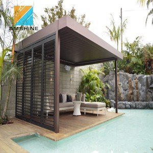 Pérgola Automática para Patio, Gazebo, Pantalla de Privacidad para Jardín, Techo con Persianas de Aluminio - Product Image 2