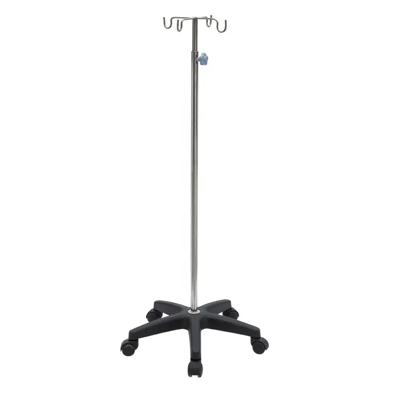 Medical IV pole stand adjustable Infusion stand convenient and durable drip stand