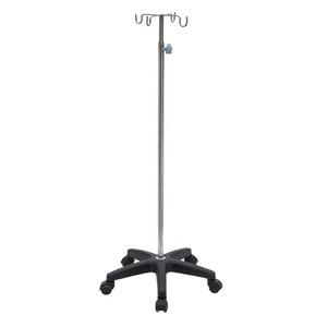 Stand Infus/Stand <span class=keywords><strong>IV</strong></span> Mobile 5 Kaki dari Baja Anti Karat - Product Image 1