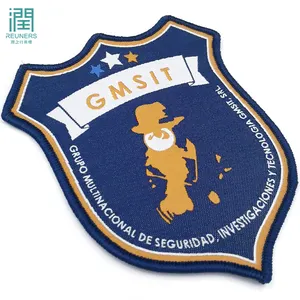 Factory Custom Irregular Clothing Shoulder Woven Embroidered Patch Badge For Pilot Uniform