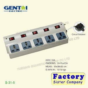 สไตล์อเมริกัน power board power strip Surge protector ปลั๊กและปลั๊กต่อ - Product Image 4
