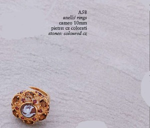 Anneau CAMEO italien fait à la main, nouvelle collection, belle bague pour cadeau - Product Image 2