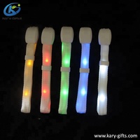 Party Favor Led Light up Bracelet en nylon de silicone Bracelet Led télécommandé