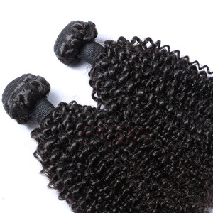 Extensions de cheveux indiens Remy 100 % naturels, bouclés crépus, tissés à <span class=keywords><strong>la</strong></span> <span class=keywords><strong>main</strong></span>, trame simple, avec pointes doublement tirées, toutes les couleurs disponibles - Product Image 5