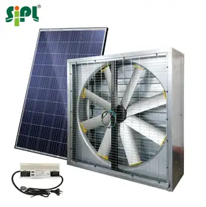 High Tunnel Greenhouse Farm Cooling Ventilation Energy Saving Direct Drive Solar Powered AC/DC Industrial Exhaust Fan