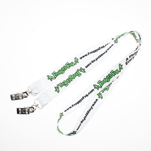 Cordão de Poliéster Personalizado com Clipe Duplo de Moda, Fornecedor Ouro - Product Image 2