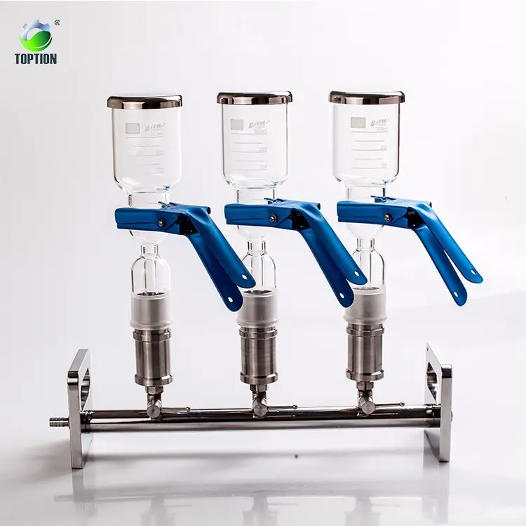 FG-3 Laboratory 3-branch Glass Manifolds solvent filter vacuum filtration equipment