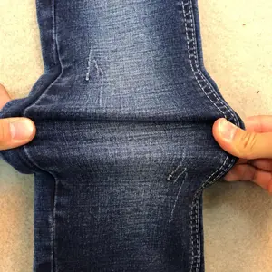 M0080B ONS hoge kwaliteit geweven stretch katoen poly denim stof jeans voor groothandel 2% spandex