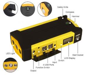 Potente Avviatore <span class=keywords><strong>di</strong></span> <span class=keywords><strong>Emergenza</strong></span> <span class=keywords><strong>per</strong></span> Auto con Batteria da 69800mAh e Corrente <span class=keywords><strong>di</strong></span> Picco 600A, con Compressore d'Aria <span class=keywords><strong>per</strong></span> Camion e Moto, Potenza Totale 45W - Product Image 5