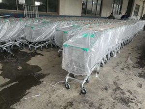 240L capaciteit gegalvaniseerd <span class=keywords><strong>Euro</strong></span> type ontvouwen metalen markt <span class=keywords><strong>trolley</strong></span> - Product Image 2