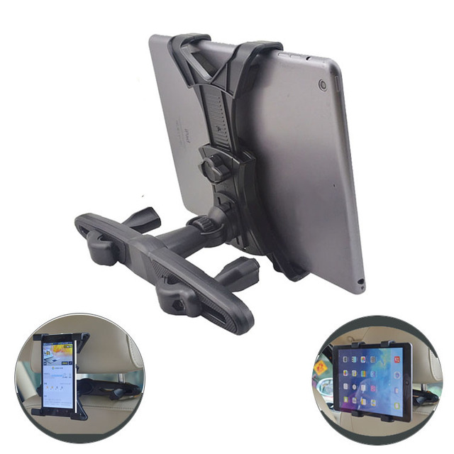 360 Degree Adjustable Rotating Headrest Car Seat Mount Holder K110 for iPad 2 4 Samsung Galaxy Motorola Xoom 7-11inch Tablets