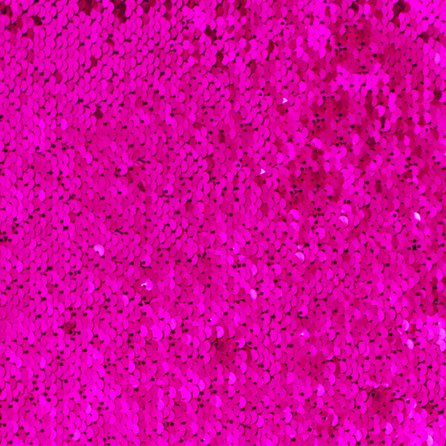 Rose Rouge Couleur Argent Sequin Tissu Deux Côtés Réversibles 5mm Paillettes Brodé Tissu
