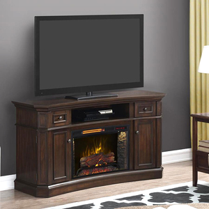 <span class=keywords><strong>Chimenea</strong></span> Eléctrica de Madera para Interiores de 1200W en Color Marrón, con Control Remoto y Función de Calefacción de Diseño Retro - Product Image 2