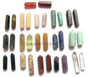 Mélange de pierres précieuses colorées, premiers Points en cristal, exportation de pierres précieuses - Product Image 1