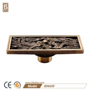 Scarico per <span class=keywords><strong>Doccia</strong></span> da Bagno Anti-trota in Ottone Anticato, Scarico a Pavimento Anti-odore - Product Image 2