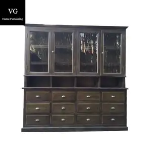 China proveedor de madera piso estante de exhibición del vino estándar pantalla vino rack bodega
