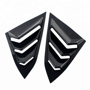 Rear <strong>Window</strong> Quarter Side <strong>Vent</strong> for Honda Civic 10th 2016 2017 Car-styling Parts <strong>Window</strong> Louvers Scoop Cover - Product Image 3