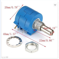 Potentiomètres bobinés multitours BONENS 4.7K 5K 10K 100K 104 BONENS 10 Turn 3590 3590S 1k Ohm
