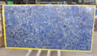 Dalle de lapis-lazuli poli, granit, marbre bleu noir galaxie pour la décoration