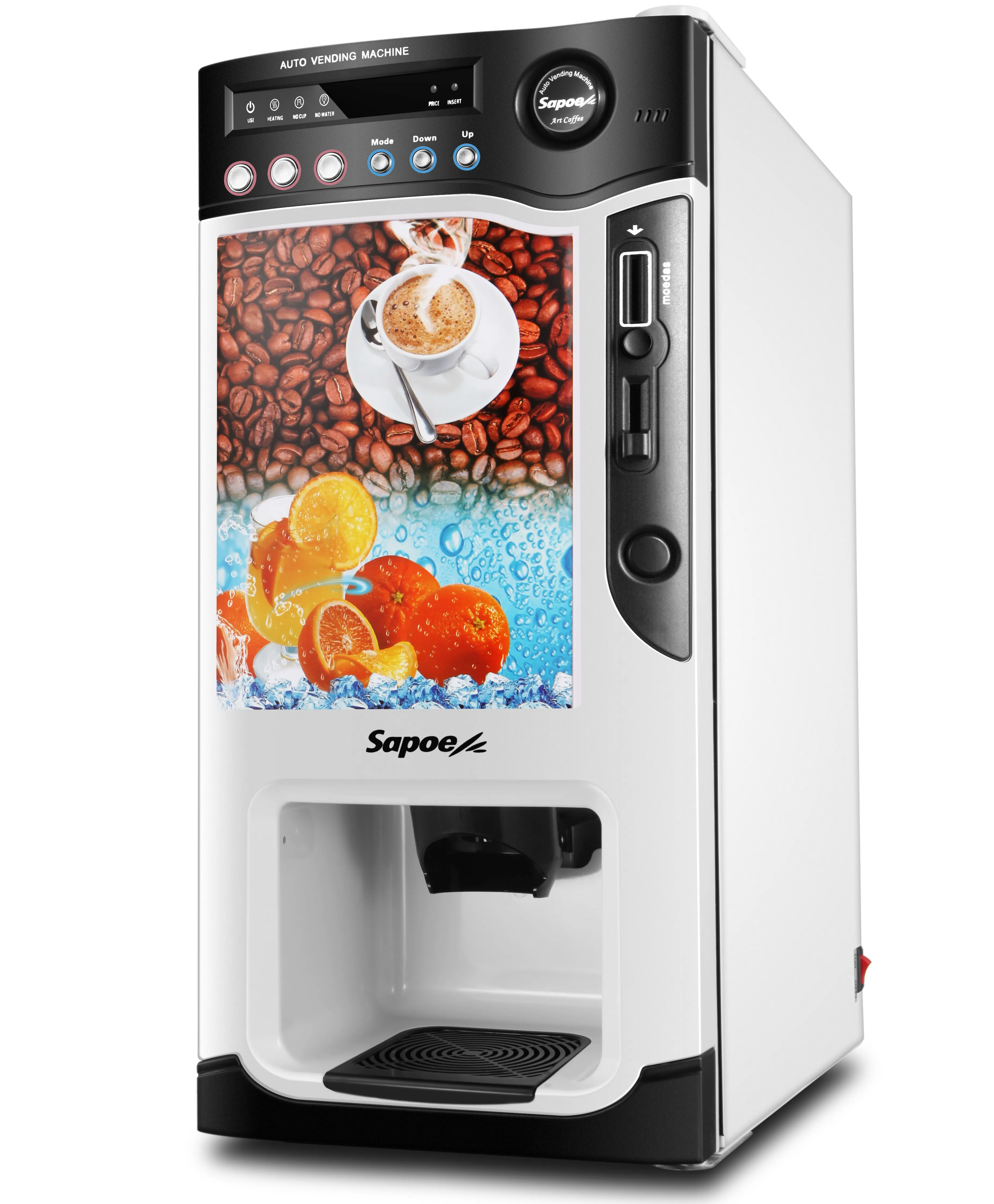 Sapoe fácil de operar mini moneda comercial para café, funciona con máquina expendedora