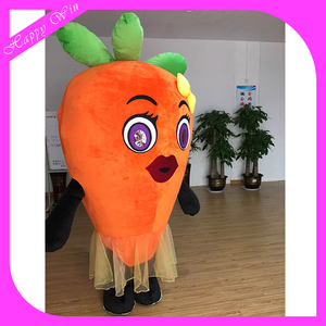 Özelleştirilmiş softy şişme peluş havuç maskot kostümleri reklam havuç yürüyüş kostümleri satılık - Product Image 2