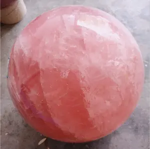 200mm natural rose quartz crystal sphere ball