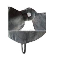 Coussin de voyage en mousse à mémoire de forme pour le cou de voiture avec housse en velours pour soulager et soutenir les voyages, la maison et les douleurs au cou