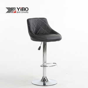 Ajustable <span class=keywords><strong>de</strong></span> cuero Bar moderno silla giratoria Base <span class=keywords><strong>de</strong></span> cromo Bar taburete <span class=keywords><strong>de</strong></span> bar silla mejor oferta - Product Image 2
