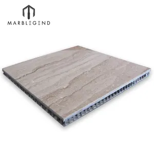 Meilleur prix léger stratifié Marbre marbre Composite avec Panneau En Nid D'abeille En Aluminium