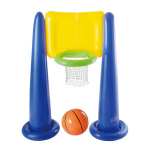 But de football gonflable pour enfants avec panier de basket 75 cm en PVC, idéal pour Noël - Product Image 2