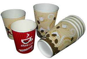 Gelato da parete per bicchieri di carta a doppia ondulazione ondulata - Product Image 4