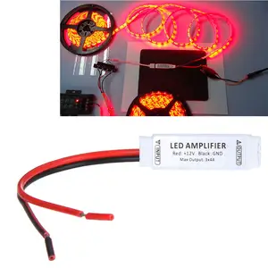 Amplifier RGB LED Mini DC 12V 12A, untuk Lampu Strip LED