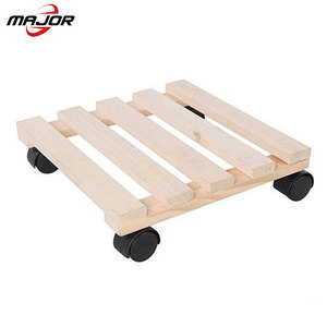 Vier rad hartholz garten pflanze blumentopf basis dolly <span class=keywords><strong>mover</strong></span> warenkorb - Product Image 6