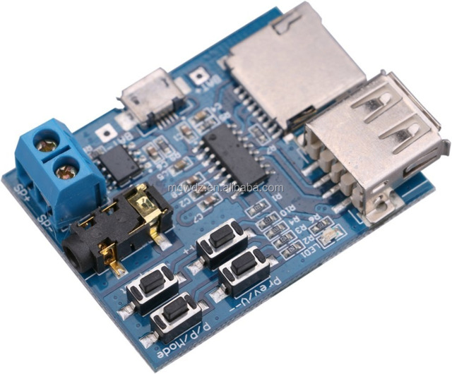 Lossless Mp3 Decoders Board Power Amplifier Mp3 Player Audio Module Support TF Card USB