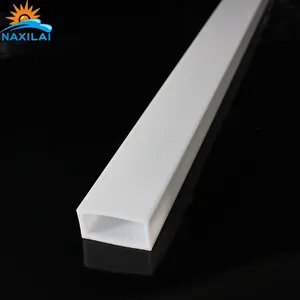 Naxilai Customized High Quality Light Diffusing Plastic Tube Square White Diffuser rectangular PC Tube Use For LED