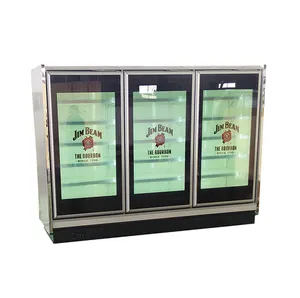 Transparent LCD refrigerator freezer fridge, with touch screen and advertise display function