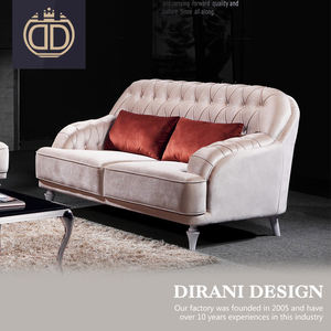 Último diseño moderno beige sofá chesterfield terciopelo <span class=keywords><strong>3</strong></span> <span class=keywords><strong>2</strong></span> 1 muebles diseño terciopelo salón tela tufted sofá conjunto - Product Image 3