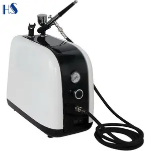 HS-386K Puro Pro Airbrush Cosmetici e artista utilizzato HD trucco compressore del airbrush set