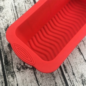 Simake Eco-Friendly Rectangle Bread Baking <strong>Mould</strong> 8" X 3.5" <strong>Silicone</strong> Cake Pan Non-Stick for <strong>Christmas</strong> Cake Microwave Dishwasher - Product Image 4