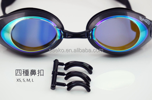 Gafas de natación cómodas con protección UV para adultos con lente espejada, espejo de visión, accesorio para equipo de natación y buceo - Product Image 5