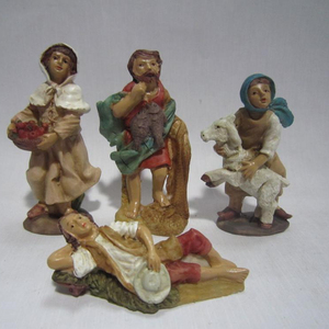 Resina Navidad Pesebre Grupo Estatuas Recuerdos Artículos religiosos católicos - Product Image 1